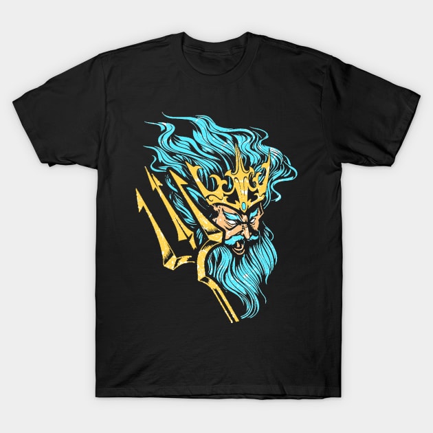 Poseidon T-Shirt by Mila46